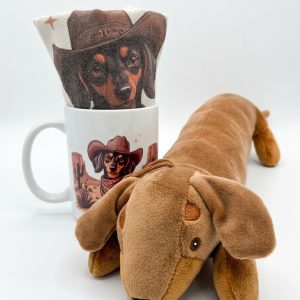 Pack Regalo Perro Salchicha 20 cm